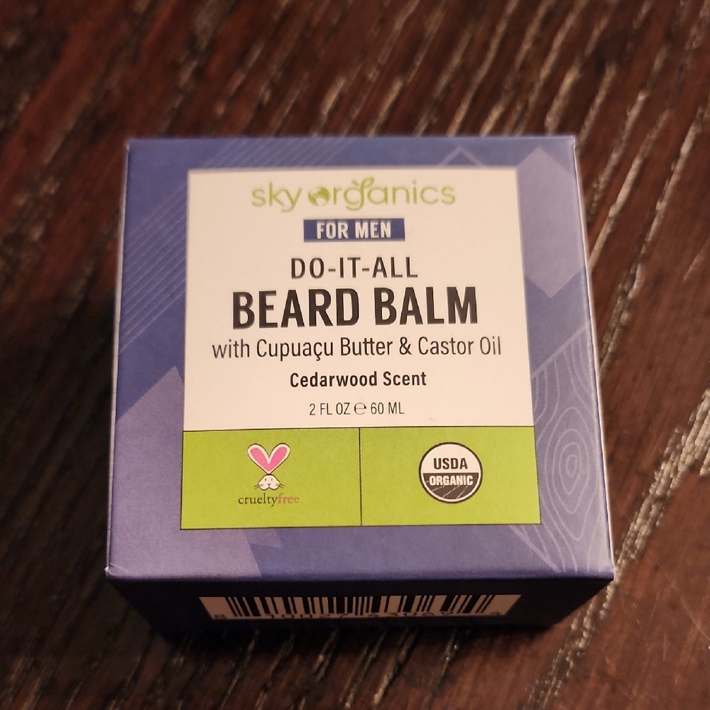 NWOT Sky Organics Beard Balm for Men